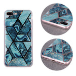 Geometric Marmur Case for Samsung Galaxy A72 4G / A72 5G dark blue