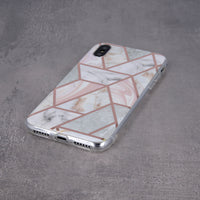 Geometric Marmur Case for iPhone 7 / 8 / SE 2020 / SE 2022 pink