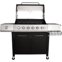 Charles Bentley 7-Burner Premium Gas BBQ - Black