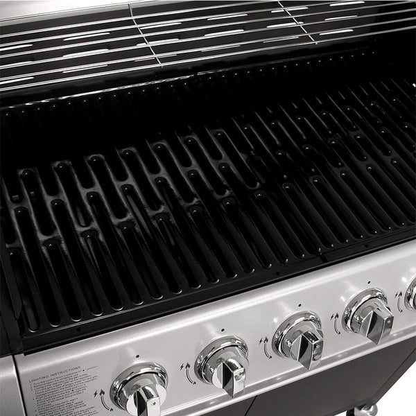 Charles Bentley 7-Burner Premium Gas BBQ - Black