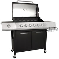 Charles Bentley 7-Burner Premium Gas BBQ - Black