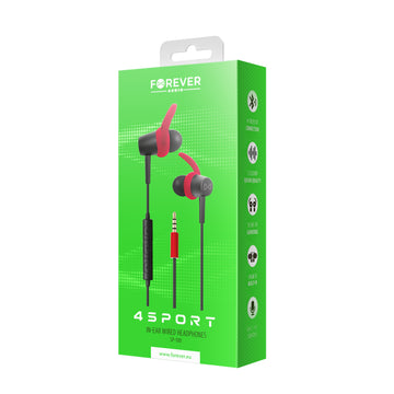 Forever wired earphones 4Sport SP-100 red