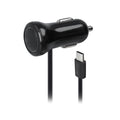 Forever M-01 car charger 2.1A black with USB-C cable 1,2 m