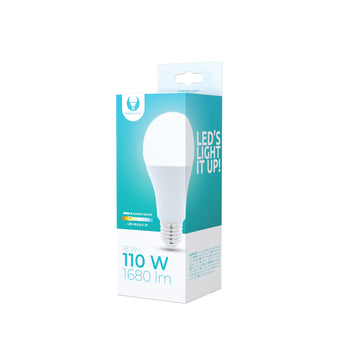 LED Bulb E27 A65 18W 230V 3000K 1680lm Forever Light