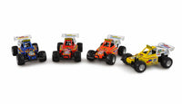 Rückzug Druckguss Turbo Buggy 1:32, 12er Set im Display