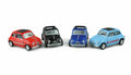 Rückzug Druckguss Fiat 500 1:24, 12er Set im Display