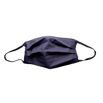 Reusable face mask 100% cotton - non-medical item navy blue