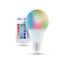 LED Bulb E27 A60 RGB + White 9W + RC Forever Light