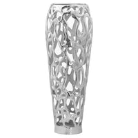 Ohlson Silver Large Perforated Coral Inspired Vase