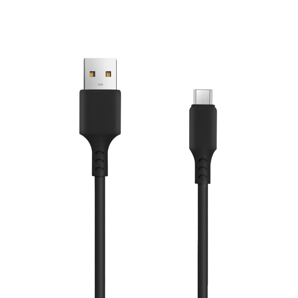 Setty charger 1x USB 3A black + microUSB cable 1,0 m