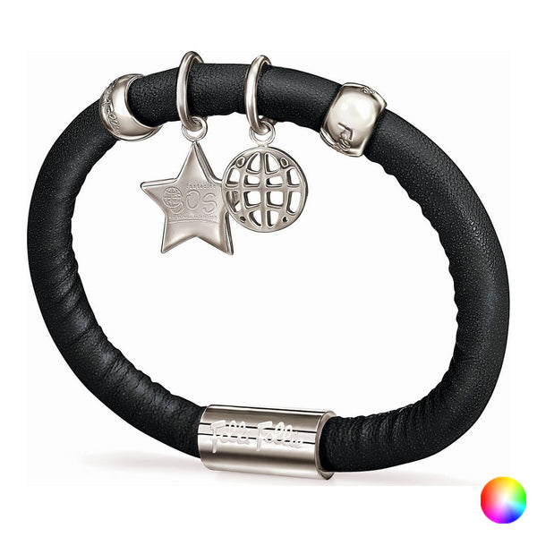 Ladies'Bracelet Folli Follie 1B13F046 Leather (16 cm)