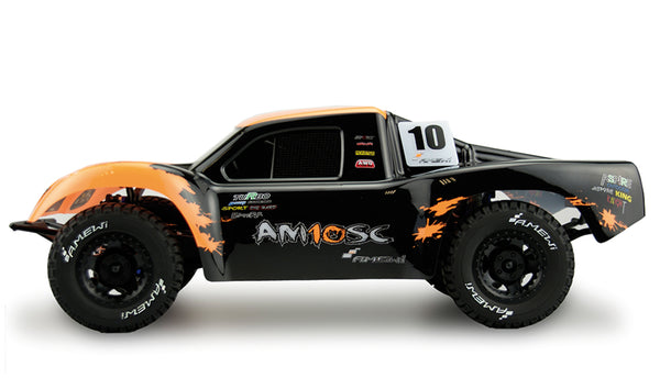 RC Car - AM10SC V2 Short Course Truck Brushless 1:10, 4WD, RTR orange/schwarz