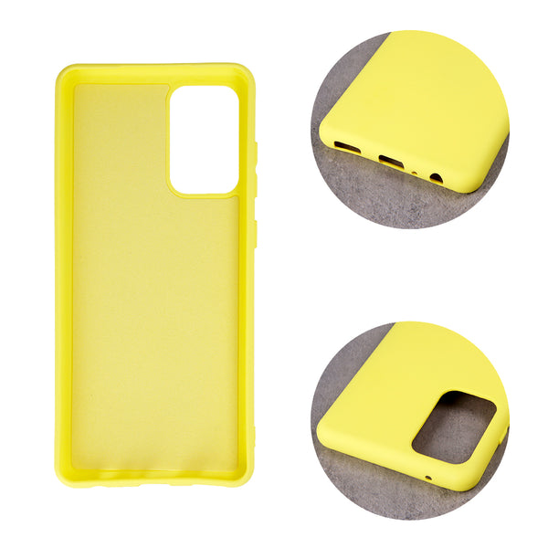 Silicon case for Samsung Galaxy A72 4G / A72 5G yellow