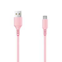 Setty cable USB - USB-C 1,0 m 2A pink