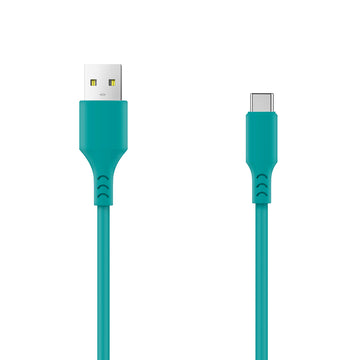 Setty cable USB - USB-C 1,0 m 2A green