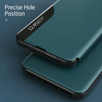 Smart View case for Samsung Galaxy A72 4G / A72 5G dark green