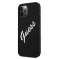 Guess case for iPhone 12 Pro Max 6,7&quot; GUHCP12LLSVSBW black-white hard case Silicone Vintage