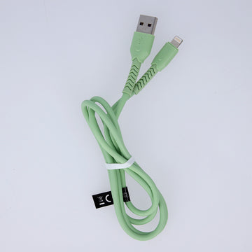 Maxlife MXUC-04 cable USB - Lightning 1,0 m 3A green