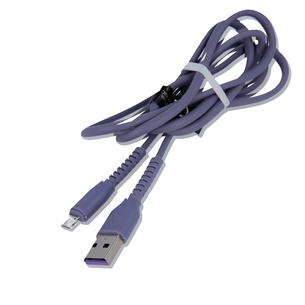 Maxlife MXUC-04 cable USB - microUSB 1,0 m 3A purple