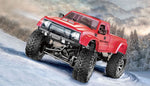 Pickup truck with wheels and tracks 4WD 1:16 red