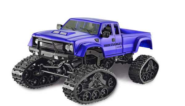 Pickup Truck mit Rädern & Ketten 4WD 1:16 blau