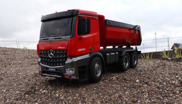 Mercedes-Benz Arocs Lizenz LKW Kipper 2,4GHz RTR rot - DUMP TRUCK