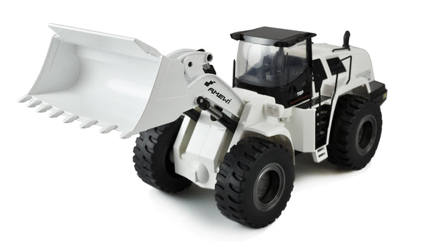 Construction - Wheel loader G484E AE white 1:14, partial metal RTR, sound, light, 10-channel