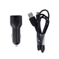 Maxlife MXCC-01 car charger 2x USB 2.4A black + USB-C cable