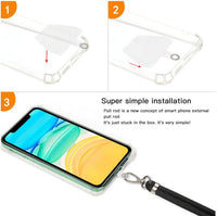 Universal neck strap for phones red