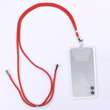 Universal neck strap for phones red