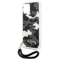 Guess case for iPhone 12 Pro Max 6,7&quot; GUHCP12LKSARBK black hard case Camo Collection