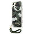 Guess case for iPhone 12 / 12 Pro 6,1&quot; GUHCP12MKSARKA khaki hard case Camo Collection