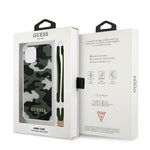 Guess case for iPhone 12 Pro Max 6,7&quot; GUHCP12LKSARKA khaki hard case Camo Collection