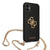 Guess case for iPhone 12 / 12 Pro 6,1&quot; GUHCP12MLSC4GBK black hard case 4G Gold Chain Collection