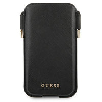 Guess smartphone purse 6,1&quot; GUHCP12MSAPSBK black Saffiano