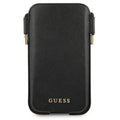 Guess smartphone purse 6,7&quot; GUHCP12LSAPSBK black Saffiano