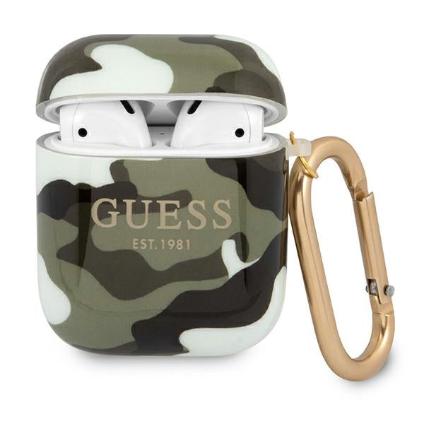 Guess case for AirPods GUA2UCAMA khaki Camo Collection