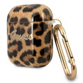 Guess case for AirPods GUA2USLEO gold Leopard Collection