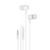 Setty wired earphones white