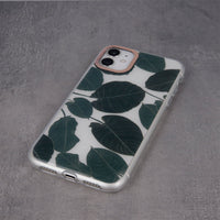 Ultra Trendy Case Green Leaves for iPhone 12 / 12 Pro 6,1&quot;