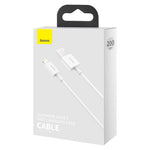 Baseus cable Superior USB - Lightning 2,0 m 2,4A white