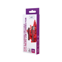 Setty cable USB- microUSB 1,0 m 2A red