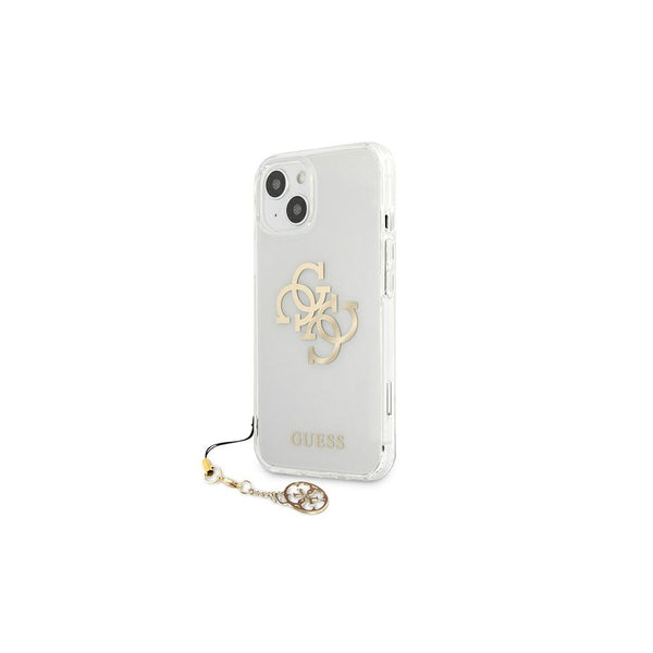 Guess case for iPhone 13 Mini 5,4'' GUHCP13SKS4GGO transparent hard case 4G Gold Charms Collection