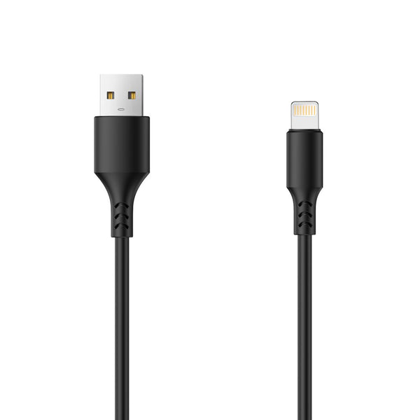 Setty cable USB - Lightning 1,0 m 2A black NEW