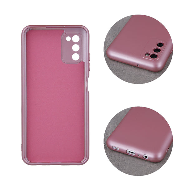 Metallic case for Samsung Galaxy A22 4G pink