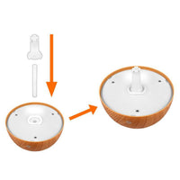 Air Humidifier LTC, 4 colors illuminated, 130ml, light wood