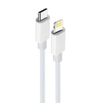 Maxlife MXUC-05 cable USB-C - Lightning 1,0 m 20W white