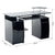 Zennor Thorpe Desk with Drawers & Sliding Keyboard Shelf - Black