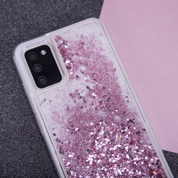 Liquid Sparkle TPU case for Samsung Galaxy A40 purple