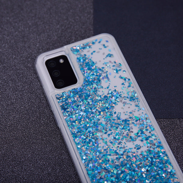 Liquid Sparkle TPU case for Samsung Galaxy A32 4G blue